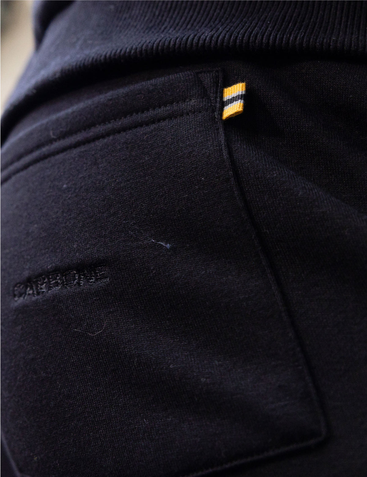 Pantalon rayé large GALA - Polyester & cupro noir - Mode éthique